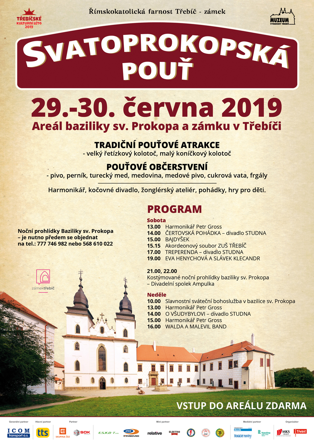 Svatoprokopská pouť 2019 program web TKL